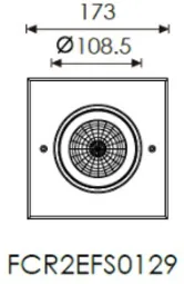 浴室用ダウンライト仕様　 12W　FCR2EFR0129/FCR2EFS0129