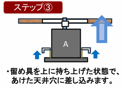浴室用ダウンライト 交換工事方法