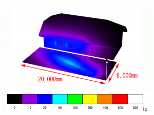 80W 駐車場配光設計画像