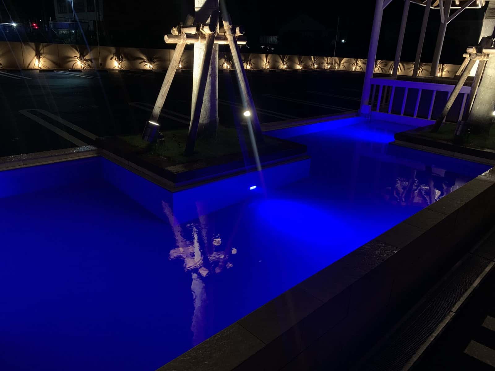 和歌山県 社屋 プール用12W壁面埋込型水中照明(青色)
