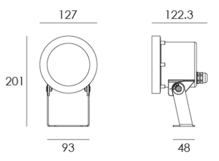 水中照明　置き型