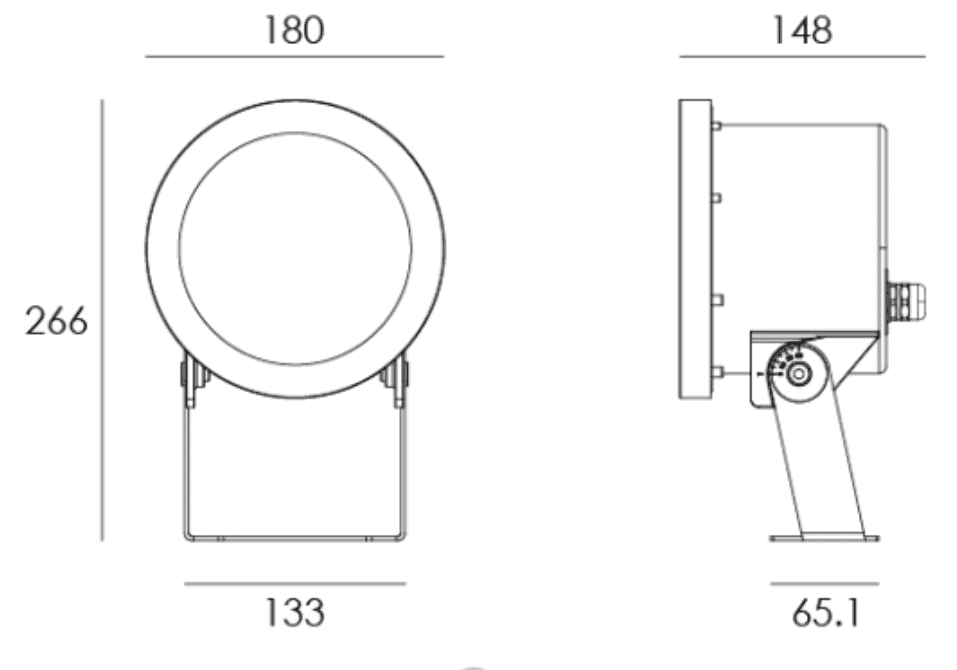 水中照明　置き型