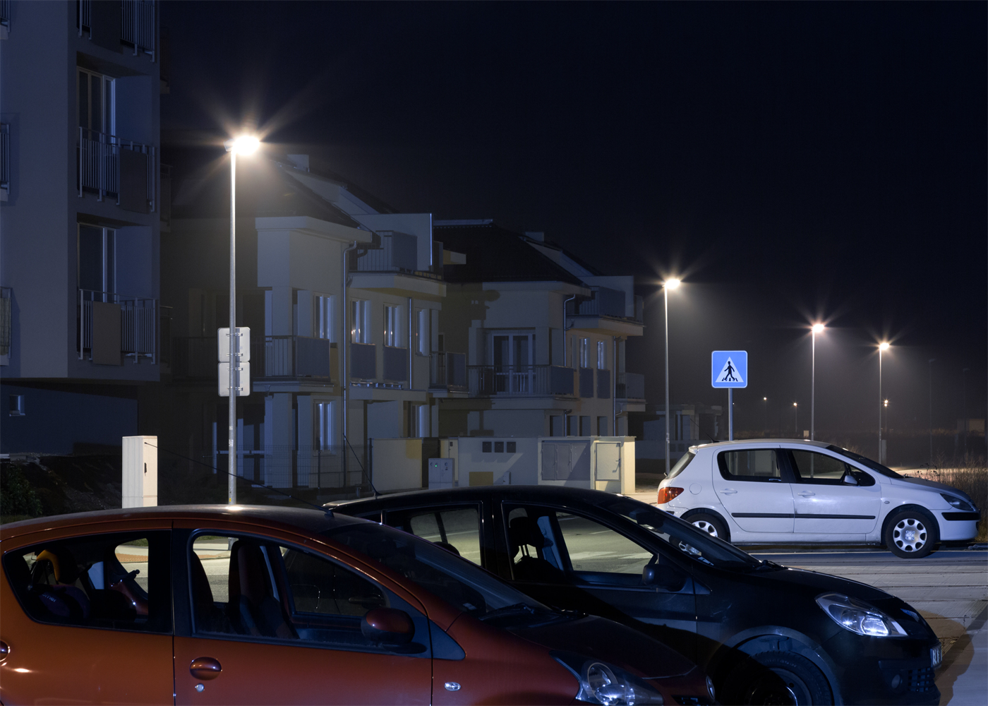 小規模の屋外駐車場照明 株式会社富士メディシィエ