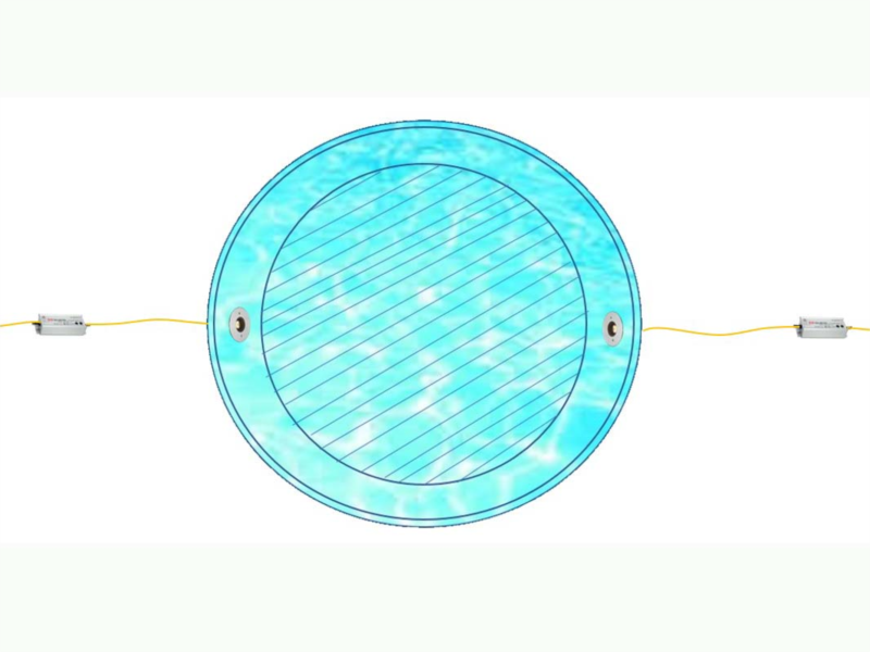 壁面埋込型水中照明の配線方法をご紹介
