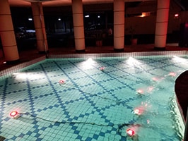 埼玉県ホテル 24W壁面埋込型水中照明 3000K